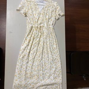 Christy Dawn White & Yellow Floral Dress